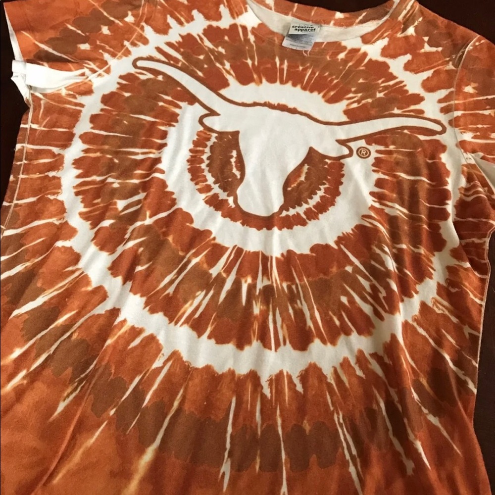 Texas Longhorn Tie-dye shirt size Large